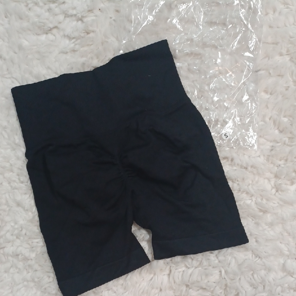 Black Women's High-Waisted Shorts